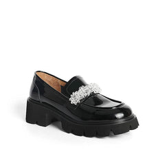 Casual Chunky Heel Loafers