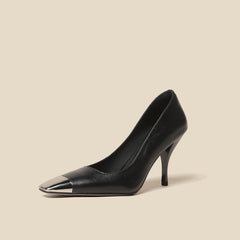 Farah Cap Toe Heels Black