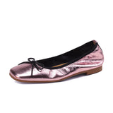 Fawn Square Toe Ballet Flats Pink