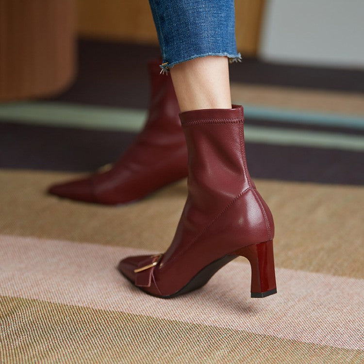 Erica Vintage Buckle Booties