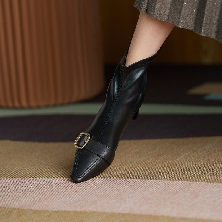 Erica Vintage Buckle Booties