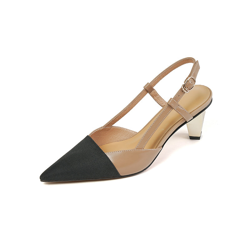 Christiana Cap Toe Slingback Novelty Heels