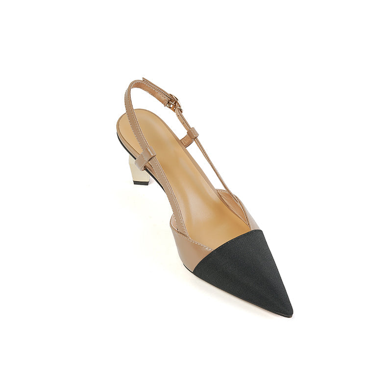 Christiana Cap Toe Slingback Novelty Heels