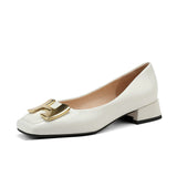 Dylan Low Heeled Ballet Flats with Metal
