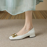 Dylan Low Heeled Ballet Flats with Metal