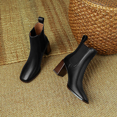 Halle Cognac Boots with Heels