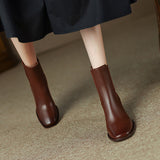 Halle Cognac Boots with Heels