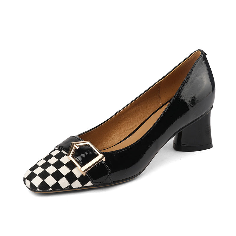 Caitlyn Checkerboard Cap Toe Heels