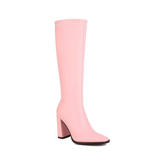 Gala Pink Knee High Boots