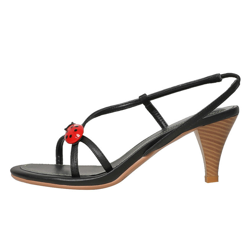 Dasha Unique Strappy Mid Heel Sandals