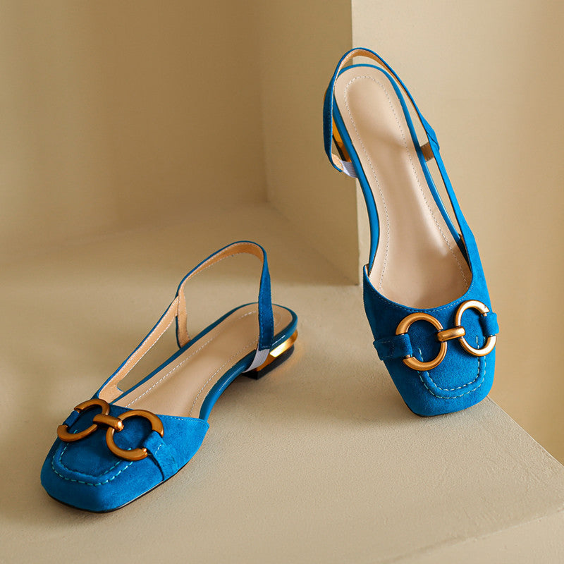 suede slingback flats